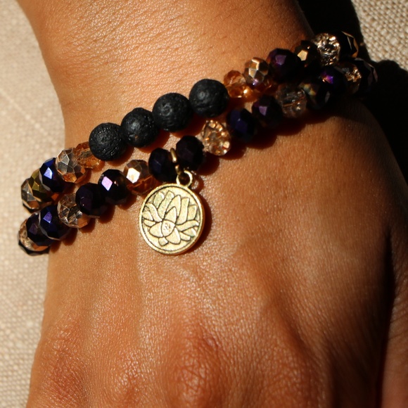 Purple Aromatherapy Bracelet - Picture 1 of 4